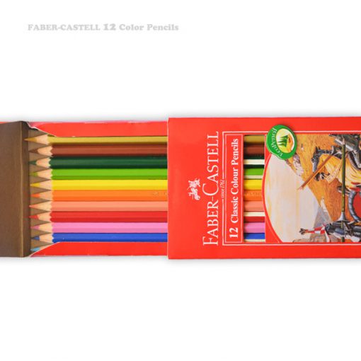 مداد رنگی 12 رنگ فابرکاستل